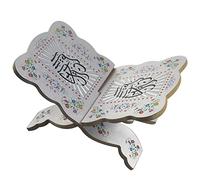 Kuran, supporto per libri in legno, pieghevole, corano, sacro, supporto per la bibbia, per il libro di preghiera musulmano, decorazione da tavolo