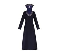Kurapika - Costume per cosplay, costume Feitan Pōtoo per cosplay, gonna uniforme blu o abito Feitan Pōtoo con colletto alto esagerato, set completo, per cosplay, Halloween, carnevale