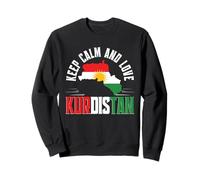 Kurdistan Curdo Curdi Keep Calm And Love Kurdistan Felpa