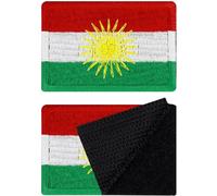 Kurdistan Klett Patch, Set da 2 | Patch Militari e Tattici di Morale Con Chiusura a Strappo | 40x60mm