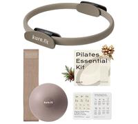 kure.fit Kit essenziale per pilates da donna, anello per pilates, mini palla, set di fasce per bottini, kit per pilates in confezione regalo, guida all'allenamento inclusa