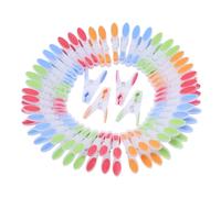 Kurelle Mollette Panni (72 Pezzi) - 72 Mollette Bucato Resistenti Multicolori