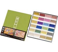 Kuretake Gansai Tambi Acquerello Set (24 Set di colori metallici), MC20/24V/NW2