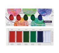 Kuretake Gansai Tambi - Set di 3 colori a granuli, set di 5 colori, set di pittura ad acquerello, ideale per calligrafia, illustrazioni, lettere a pennello, Fineart e molto altro ancora, colore nero