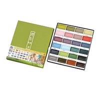 Kuretake Gansai Tambi Watercolor Pans - Set of 24, Art Nouveau