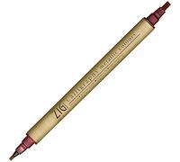 Kuretake KUMS-8400-126 Zig Memory System Twin Marker, calligrafia metallizzata, 126 Rosso