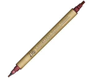 Kuretake KUMS-8400-126 Zig Memory System Twin Marker, calligrafia metallizzata, 126 Rosso