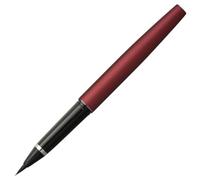 Kuretake Men MOUHITSU (n. 13) Pennarelli ricaricabili, con cartuccia d'inchiostro di ricambio, corpo rosso, punta flessibile per kanji, lettere, calligrafia, disegno artistico, made in japan