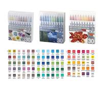 Kuretake Pennello Penna ZIG Clean Color Real 30Set di 3 RB-6000AT 30VB + 30VC...