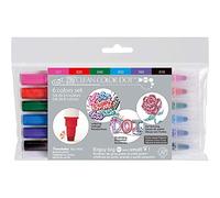 Kuretake TC-6100/6V ZIG Penna a base d'acqua, Clean Color Dot, 6 colori