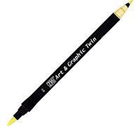 Kuretake UK Ltd. ZIG Art and Graphic - Pennarello a doppia punta 013, colore: Giallo pallido