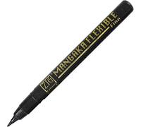 Kuretake ZIG Cartoonist Mangaka Flexible - Pennarello con punta fine, nero