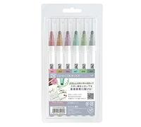 Kuretake Zig Clean Color - Pennarelli a pois singoli (colori fumé misti)