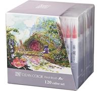 Kuretake ZIG Clean Color Pennello reale 120 colori RB-6000AT120V Fedex...