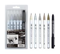 Kuretake ZIG INKTOBER SPECIAL SET 6 pezzi, ZIG CLEAN COLOR Real Brush e Mangaka, IKTB-24/6V