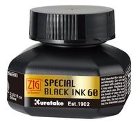 Kuretake Zig Special - Inchiostro nero da 60 ml, per penna a immersione, pennello, disegno, calligrafia, illustrazione, lettering, per professionisti, artisti, manga, prodotto in Giappone