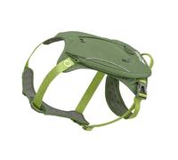 Kurgo Cascade - Pettorina con Zaino per Cani con Spallacci Regolabili, Tessuto Ripstop Resistente, Schienale Imbottito e Alloggio per Sacchetti Igienici - Verde - M