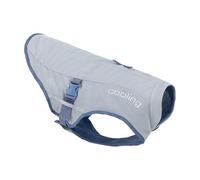 Kurgo Core Cooling - Gilet Estivo per Cani - Pensato per Climi Caldi con Tessuto a Raffreddamento Evaporativo, Compatibile con Pettorina e Dettagli Riflettenti - Grigio - Taglia S