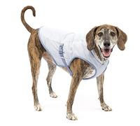 Kurgo Core Cooling - Gilet Estivo per Cani - Pensato per Climi Caldi con Tessuto a Raffreddamento Evaporativo, Compatibile con Pettorina e Dettagli Riflettenti - Grigio - Taglia XL
