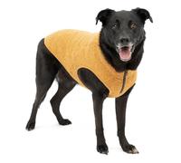 Kurgo Core, Maglia per Cani, Gilet in Pile per Cani, Giacca per Animali Domestici in Pile a Maglia, Fodera in Pile, Leggero, Apertura con Cerniera per Pettorina, Collo regolabile, Blu, S