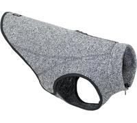 Kurgo Core Sweater - Maglione per Cani per Clima Freddo in Tessuto in Pile Lavorato a Maglia, con Collo Regolabile, Dettagli Riflettenti e Lavabile in Lavatrice - Nero Heather - XL