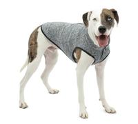 Kurgo Core Sweater - Maglione per Cani per Clima Freddo in Tessuto in Pile Lavorato a Maglia, con Collo Regolabile, Dettagli Riflettenti e Lavabile in Lavatrice - Nero Heather - S