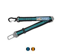 Kurgo Direct to Seatbelt - Cinghia di Sicurezza per Auto per Cani con Clip Girevole per Cintura di Sicurezza, Cinghia Regolabile e Compatibile con la Maggior Parte dei Veicoli - Blu