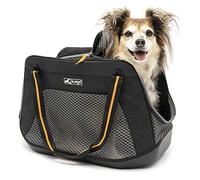 Kurgo Explorer - Trasportino da Viaggio per Cani e Gatti di Piccola Taglia - Progettato per Viaggi con Struttura Confortevole, Base Armorsole Resistente all’Acqua e Tasche Portaoggetti