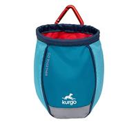 Kurgo Go Stuff It - Borsetta Porta Snack per Cani - Ideale da Portare con Sé e Utile Durante l’Addestramento con Tessuto con Dettagli Riflettenti e Apertura Facile - Blu Costiero