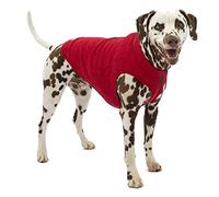 Kurgo K9 Core Dog Sweater | Sweater for Dogs | Dog Fleece Vest | Knit Fleece Pet Jacket | Lightweight | Zipper opening for Harness | Adjustable Neck | Heather Red | 5 misure (X-Small)