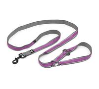 Kurgo Quantum Leash 2.0 - Guinzaglio Multifunzionale per Cani Utilizzabile a Mani Libere, Regolabile, con 6 Configurazioni in 1 per Corsa e Passeggiata - Viola