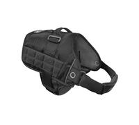 Kurgo RSG Townie - Pettorina per Cani Traspirante Compatibile MOLLE per Accessori, Facile da Mettere e Togliere per Uso Quotidiano con Maniglia Superiore - Nero - XL
