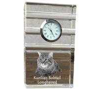 Kurilian bobtail a pelo lungo orologio a tre strisce con gatto Art-Dog