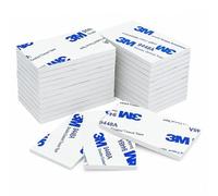 kurkip 40 pezzi biadesivo extra forte, Impermeabilenastro biadesivo extra forte,Adatto per oggetti fissi all'interno e all'esterno nastro biadesivo, Rettangolare 30 * 50 mm (bianco)