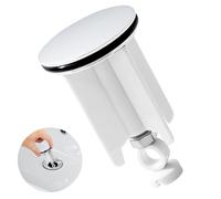 kurkip Tappo Lavandino Bagno Universale per Lavello, Ricambio da 40mm per Il del Tappo Lavandino Cucina, Tappi Lavandino Regolabile in Altezza, per Il Lavello del della Vasca, in Gomma di Ottone