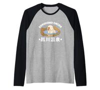 Kurokawa Onsen - Scimmia giapponese delle nevi della primavera calda Maglia con Maniche Raglan