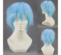 Kuroko No Basket Tetsuya Kuroko Parrucca Cosplay 30Cm Corto Azzurro Uomini Capelli Sintetici Parrucca Cosplay Perucas + Protezione Parrucca