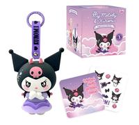 Kuromi Diablo Figura con Portachiavi e Accessori - Kuromi e My Melody Collezione Angel&Devil - per i fan di Hello Kitty and Friends Kawaii
