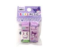 Kuromi e Gekiochi-kun Gathering Eraser Set 2 pezzi - Simpatiche forniture scolastiche per bambini, gomme Kawaii Anime per matite - perfette per banco di scuola, bomboniere e zaini essenziali