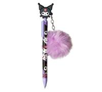 Kuromi Penna con Pompon e Topper 3D Sanrio Kawaii 18 cm
