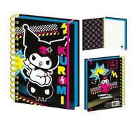 Kuromi (Punk Vibes) A5 Wiro Notebook - Bold, Fun Design Reflecting Kuromi’s Uniq