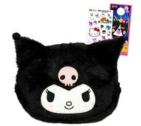Kuromi - Set di trousse per cosmetici, set con trousse Sanrio per trucco, articoli da toeletta da viaggio, più adesivi, altro ancora | Borsa da viaggio Hello Kitty per ragazze e donne