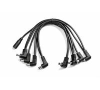 KURRENT ELECTRIC Cavo Daisy Chain 9V per effetti a pedale chitarra, 8 uscite, polarità centrale negativa 5,5 mm x 2,1 mm, 30,5 cm tra i connettori