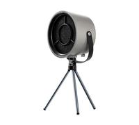 kurriuwu Cappa da cucina con filtro a carbone attivo, portatile, a 3 velocità, per barbecue, griglia e sfiato a basso rumore, con funzione intercambiabile, colore: nero e grigio