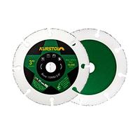KURSTOL Disco Carburo per Legno - 75mm × 2 Dischi Taglio per Legno Gomma Plastica Pannello Gesso, con 10mm Arbor