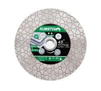 KURSTOL Disco Diamantato 115MM - Dischi Diamantati per Piastrelle Smerigliatrice Angelica con Flangia M14 per Tagliare Macinare di Ceramica Porcellanato Granito