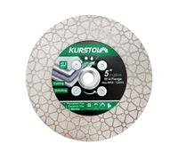 KURSTOL Disco Diamantato 125MM - Dischi Diamantati per Piastrelle Smerigliatrice con Flangia M14 per Tagliare Macinare di Ceramica Porcellanato Granito