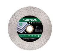 KURSTOL disco diamantato - 125mm Lama diamantata per piastrelle lama per smerigliatrice angelica 22.23-15.8mm per tagliare e macinare piastrelle di ceramica porcellana granito