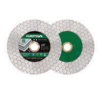 KURSTOL disco diamantato - 2pz 115mm Lama diamantata per piastrelle lama 22.23-15.8mm per tagliare e macinare piastrelle di ceramica porcellana granito