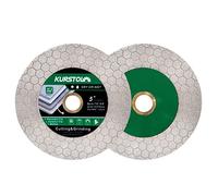 KURSTOL disco diamantato - 2pz 125mm Lama diamantata per piastrelle lama per smerigliatrice angelica 22.23-15.8mm per tagliare e macinare piastrelle di ceramica porcellana granito